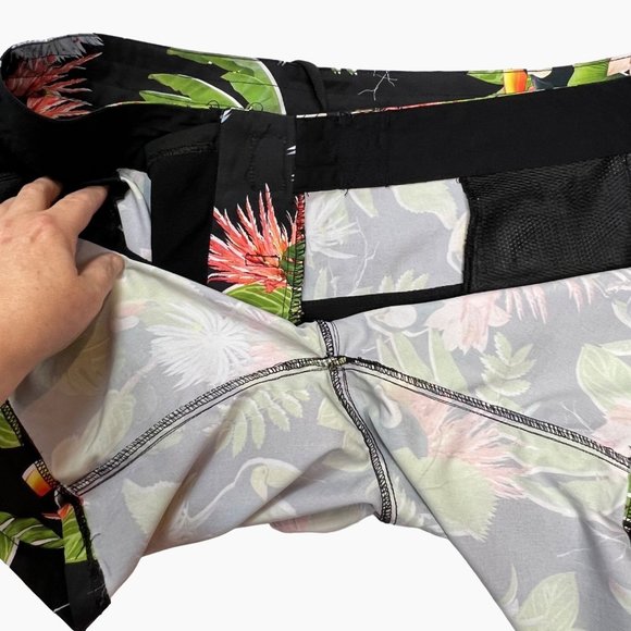 VooDoo Stretch Toucan Tropical Palm Tree Swim Trunks Mens Size 38 - Picture 9 of 12